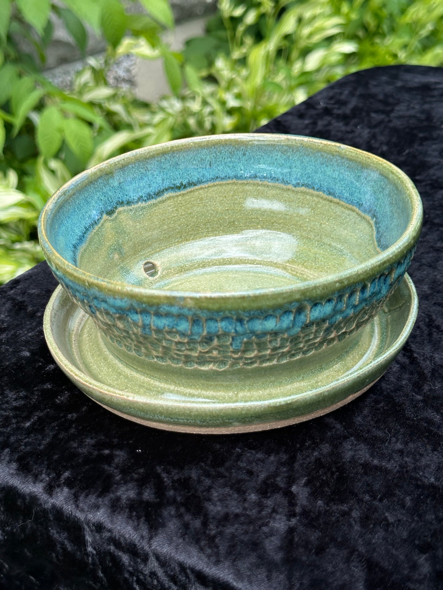 Floating Blue Spearmint Planter
