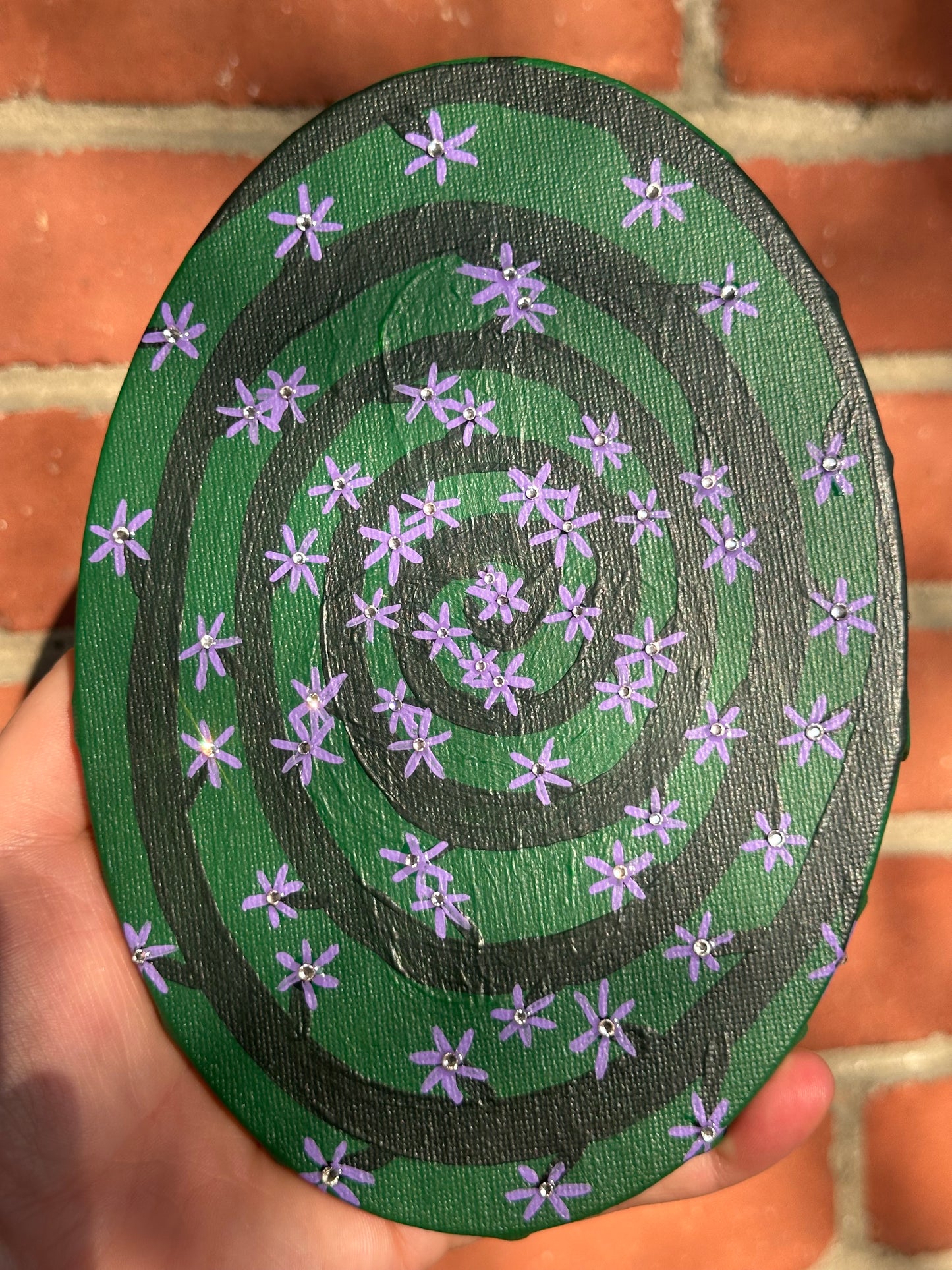 Spiral Sparkle Painting