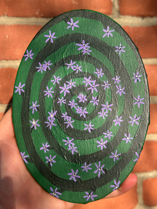 Spiral Sparkle Painting