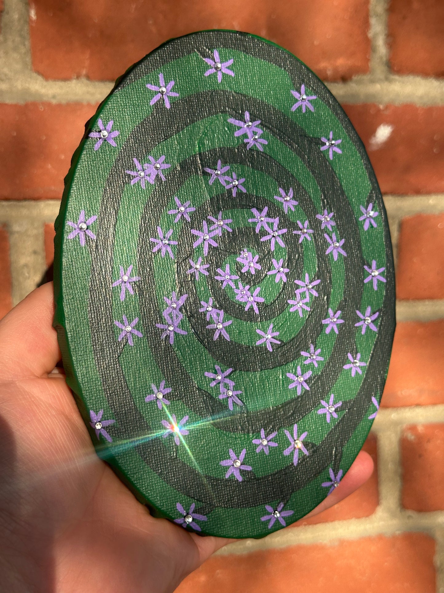 Spiral Sparkle Painting